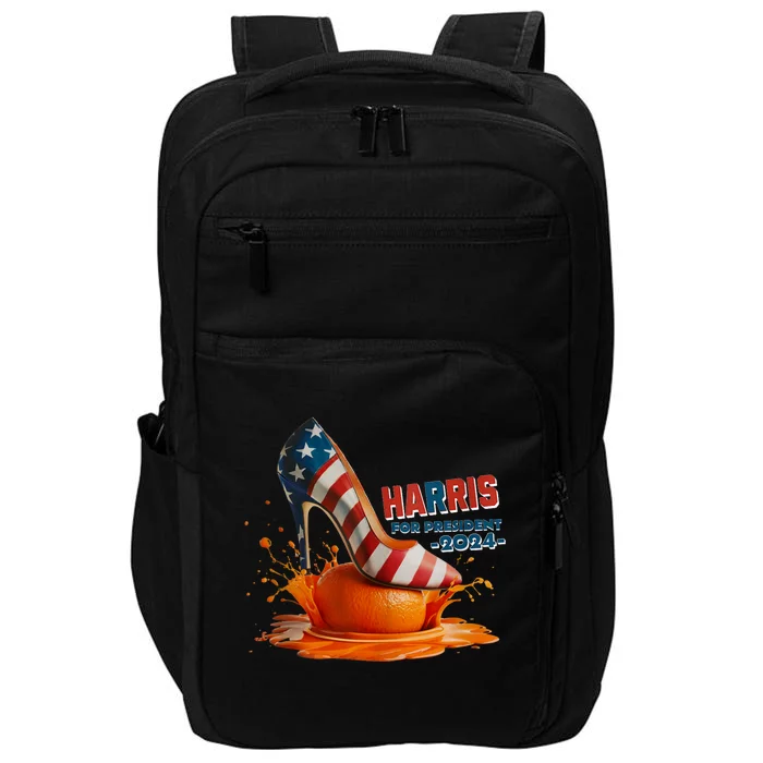 The Orange Crush Harris For President 2024 Patriotic Design Impact Tech Backpack