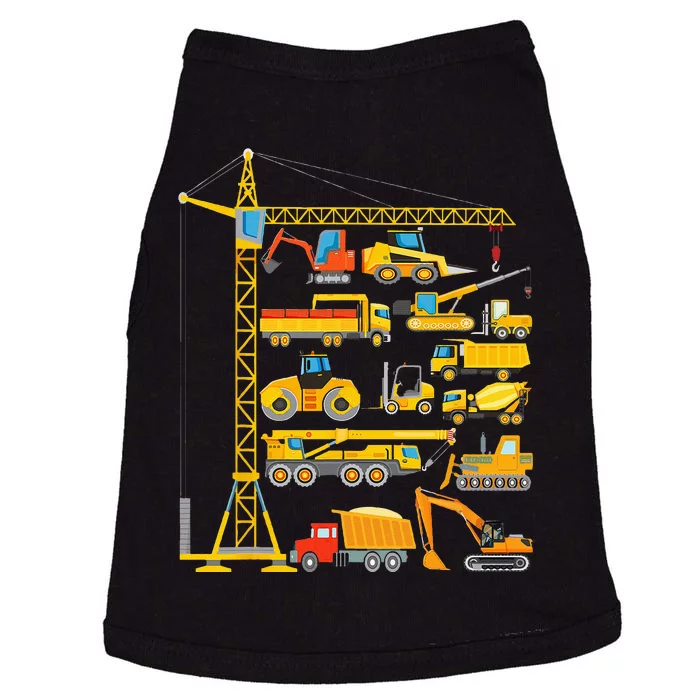 Types Of Construction Excavator Bulldozer Truck Crane Doggie Tank