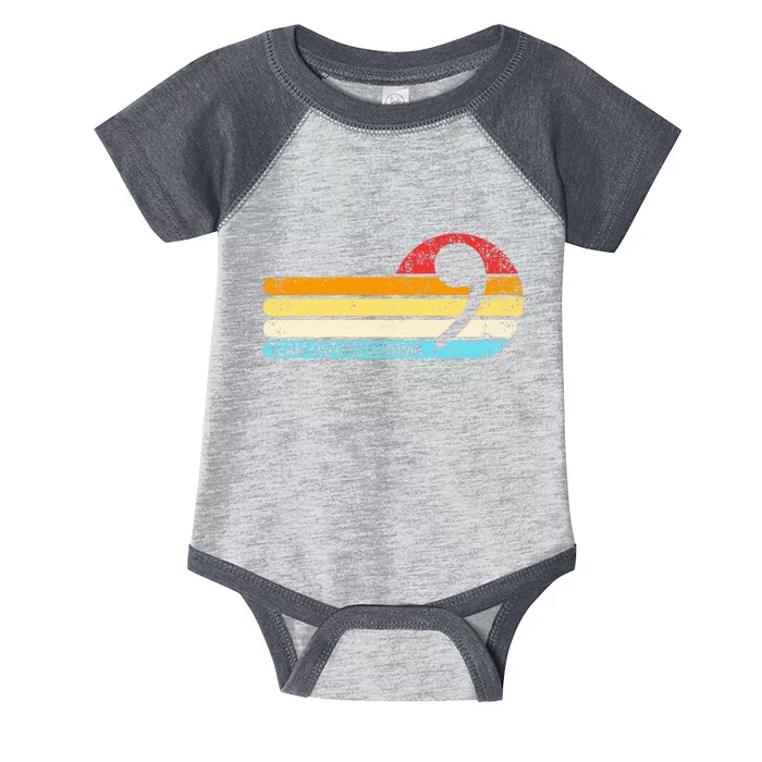 Team O.X.F.O.R.D. Co.M.M.A. Sunset Team Comma Infant Baby Jersey Bodysuit