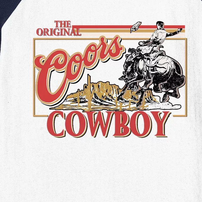 The Original Co.Ors Cowboy Heather Western Desert Cactus Baseball Sleeve Shirt