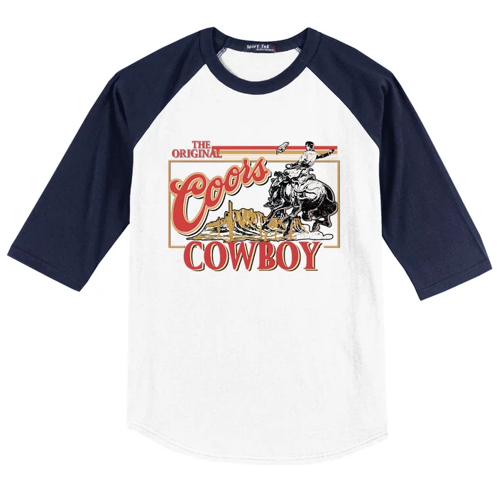 The Original Co.Ors Cowboy Heather Western Desert Cactus Baseball Sleeve Shirt