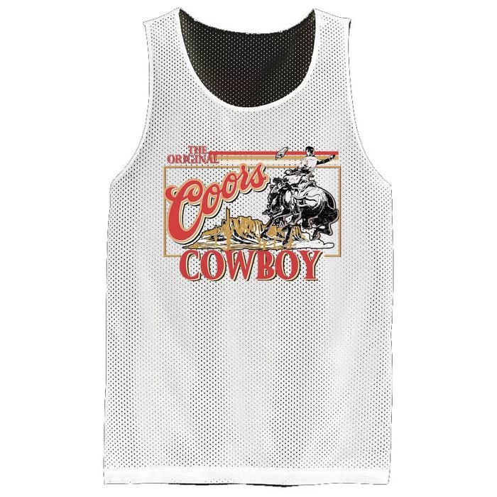 The Original Co.Ors Cowboy Heather Western Desert Cactus Mesh Reversible Basketball Jersey Tank