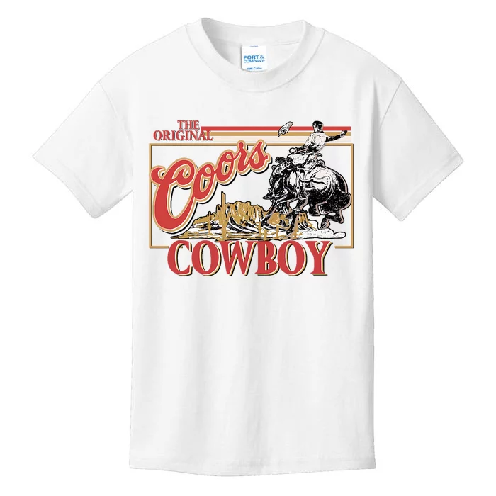 The Original Co.Ors Cowboy Heather Western Desert Cactus Kids T-Shirt