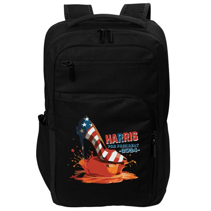 The Orange Crush Harris For President 2024 Patriotic Impact Tech Backpack