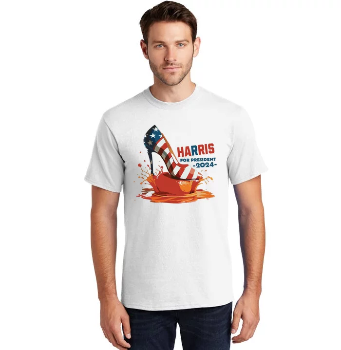 The Orange Crush Harris For President 2024 Patriotic Tall T-Shirt