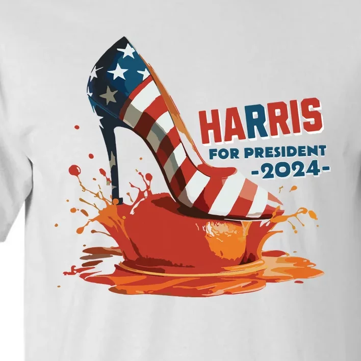 The Orange Crush Harris For President 2024 Patriotic Tall T-Shirt