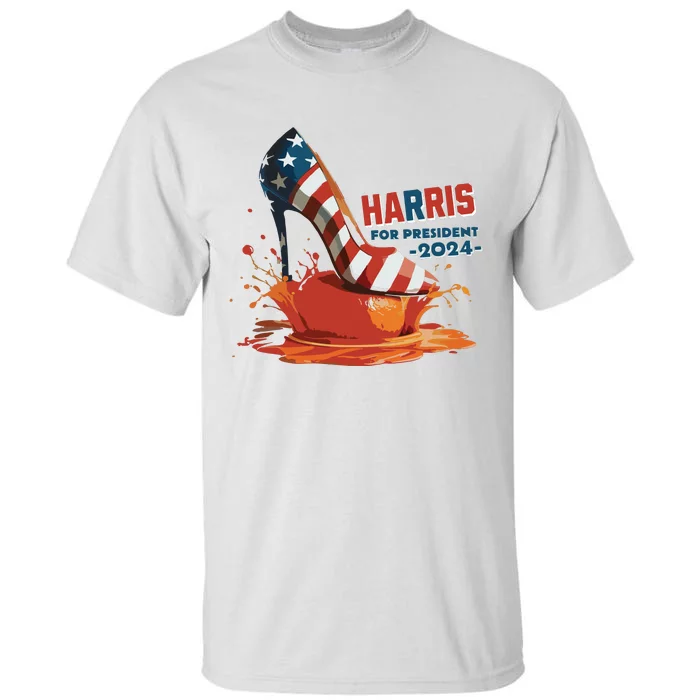 The Orange Crush Harris For President 2024 Patriotic Tall T-Shirt