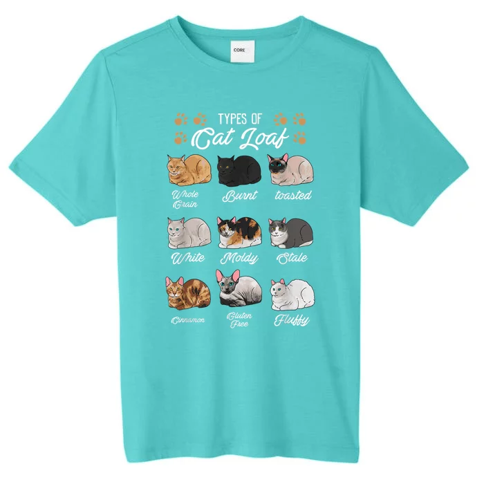 Types Of Cat Loaf Cats Kitty Kitten Cat Lover Cat Mom Dad ChromaSoft Performance T-Shirt