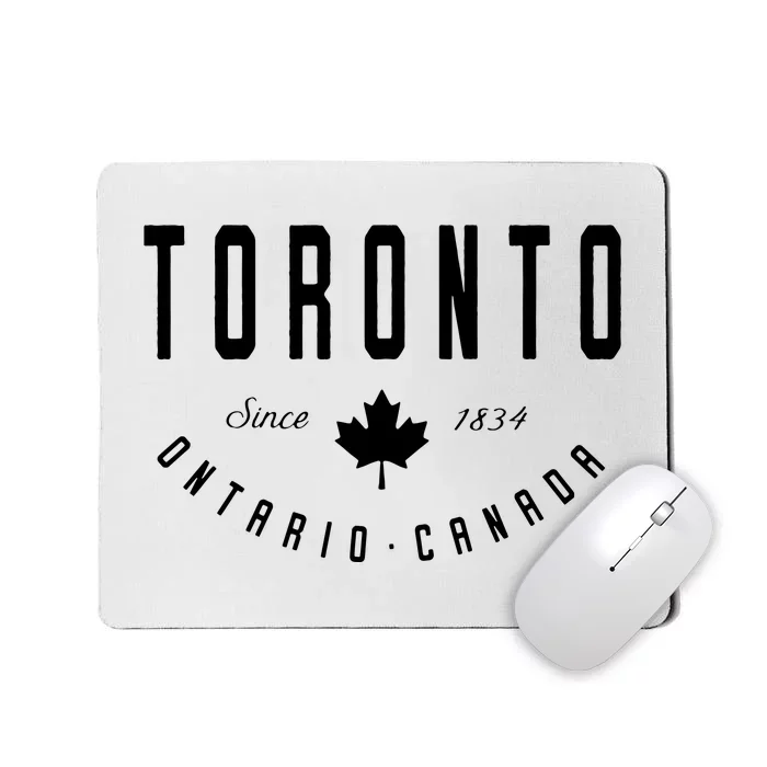 Toronto Ontario Canada Maple Leaf Canadian Gift Mousepad