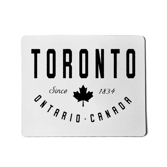 Toronto Ontario Canada Maple Leaf Canadian Gift Mousepad