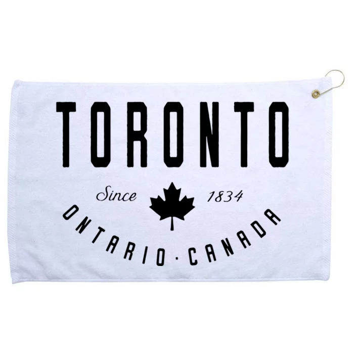 Toronto Ontario Canada Maple Leaf Canadian Gift Grommeted Golf Towel