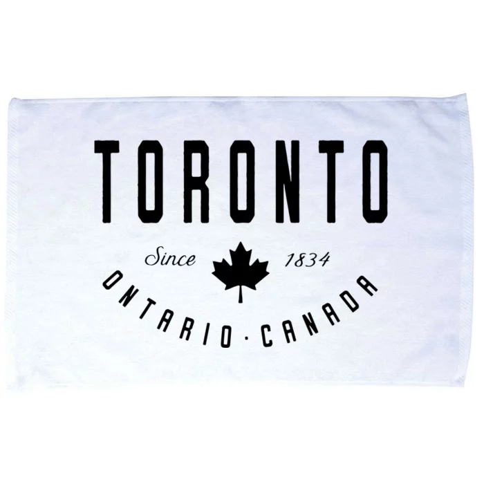 Toronto Ontario Canada Maple Leaf Canadian Gift Microfiber Hand Towel