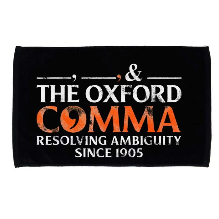 The Oxford Comma Resolving Ambiguity Since 1905 Microfiber Hand Towel