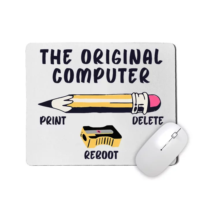 The Original Computer Sarcastic Funny It Tech Print Delete Mousepad