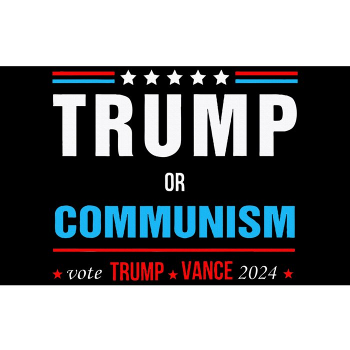 Trump Or Communism Vote Trump Vance 2024 Bumper Sticker