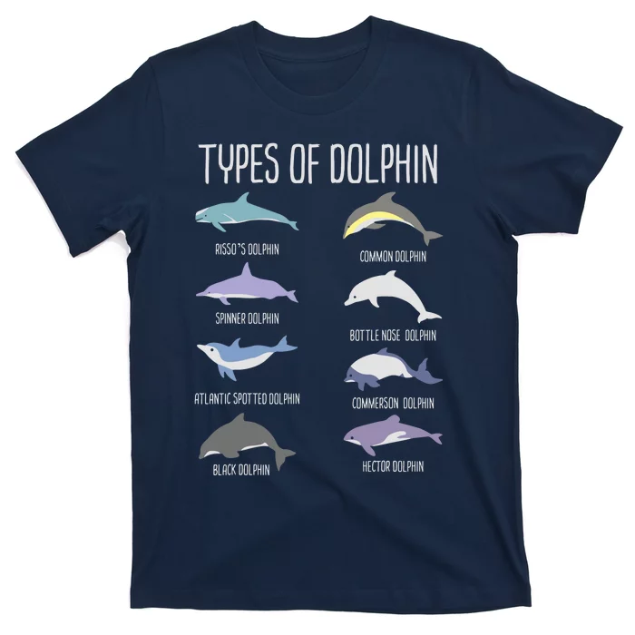 Types Of Dolphin T-Shirt