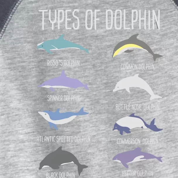 Types Of Dolphin Toddler Fine Jersey T-Shirt