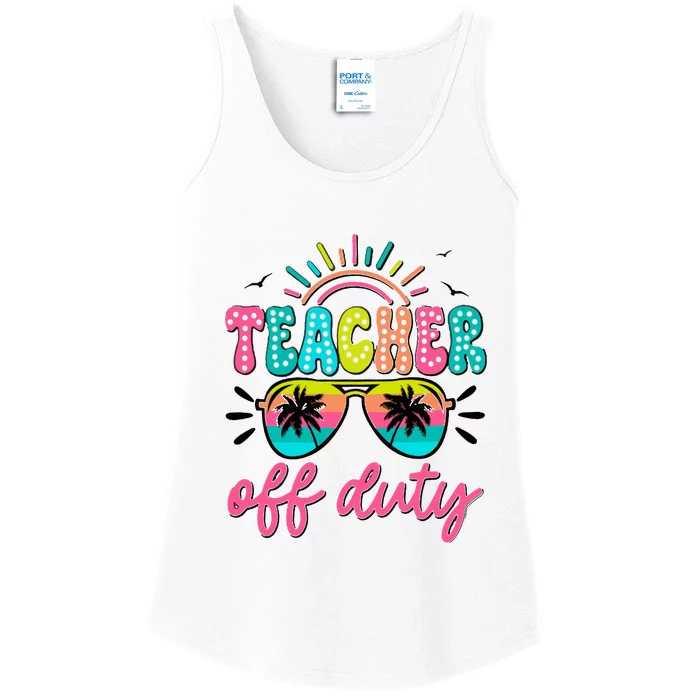 Teacher Off Duty Class Dismissed Ladies Essential Tank