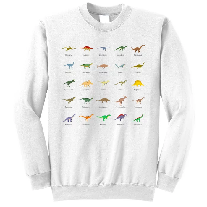 Types Of Dinosaurs For And Sweatshirt