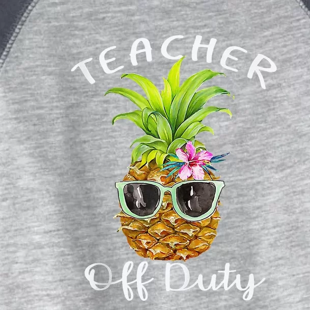 Teacher Off Duty End Of School Toddler Fine Jersey T-Shirt