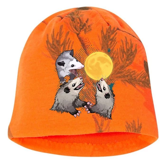 Three Opossum Dead Moon Possum Funny Gift Costumes Dults Gift Kati - Camo Knit Beanie