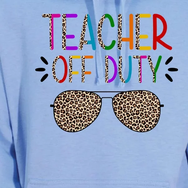 Teacher Off Duty Summer Break Cheetah Unisex Surf Hoodie