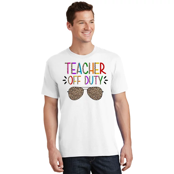 Teacher Off Duty Summer Break Cheetah T-Shirt