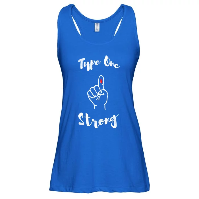 Type One Diabetes Strong For Mom And Dad Cute Gift Ladies Essential Flowy Tank