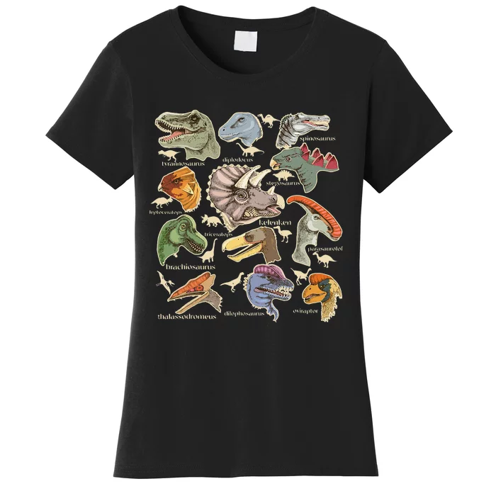 Types Of Dinosaurs Archaeologists Paleontologist Adult Men Women's T-Shirt