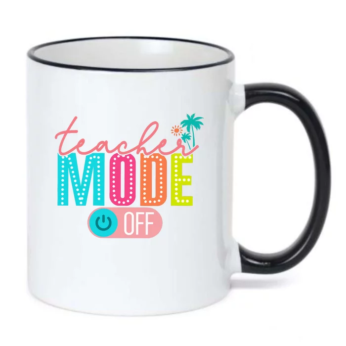 Teacher Off Duty Teacher Mode Off Black Color Changing Mug