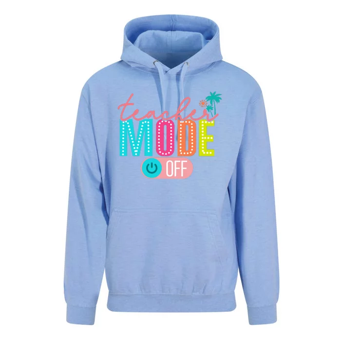 Teacher Off Duty Teacher Mode Off Unisex Surf Hoodie