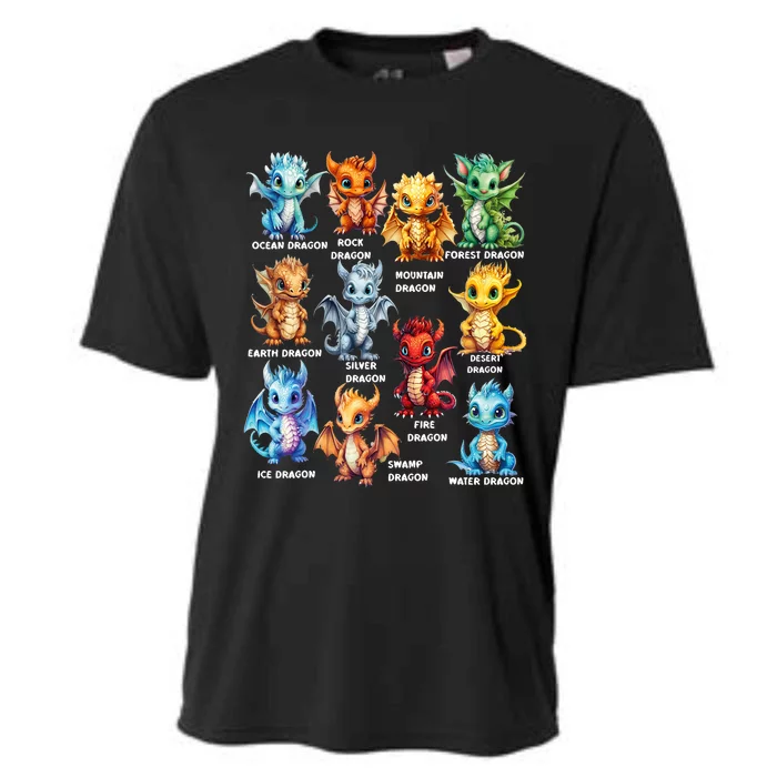 Types Of Dragons Cool Dragon Cooling Performance Crew T-Shirt