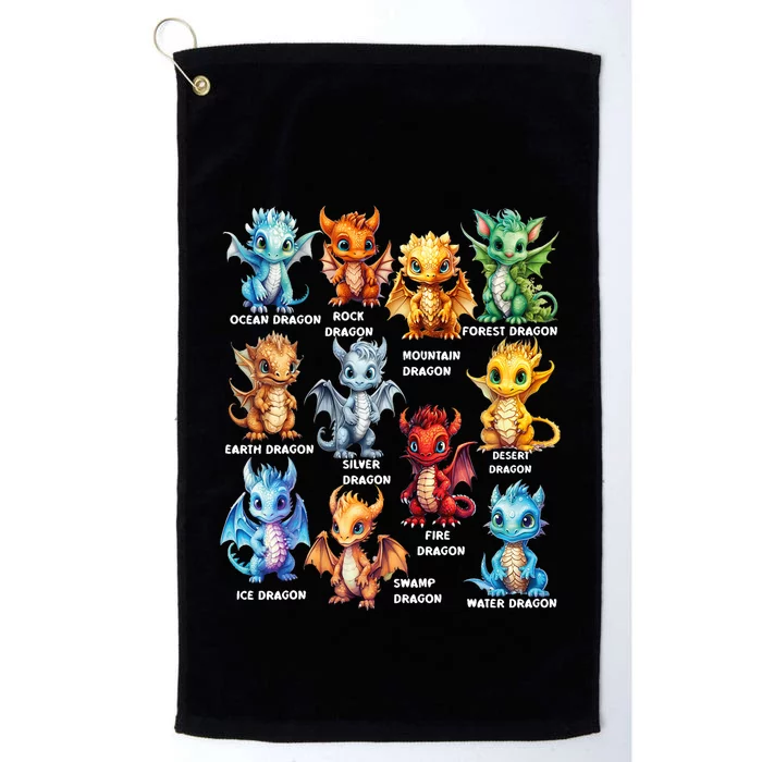 Types Of Dragons Cool Dragon Platinum Collection Golf Towel