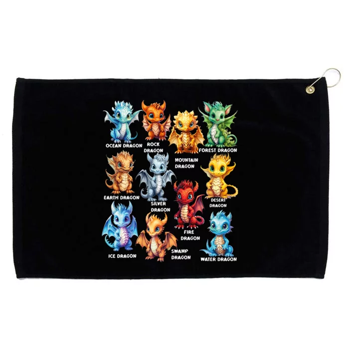 Types Of Dragons Cool Dragon Grommeted Golf Towel