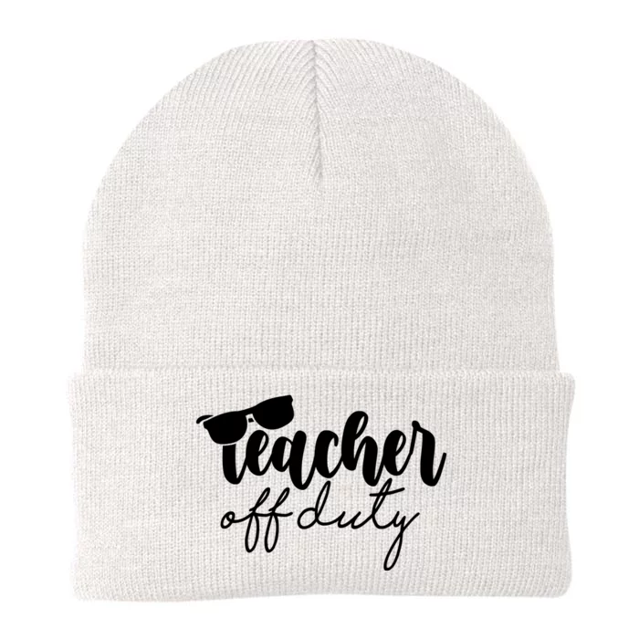 Teacher Off Duty Summer Break Knit Cap Winter Beanie