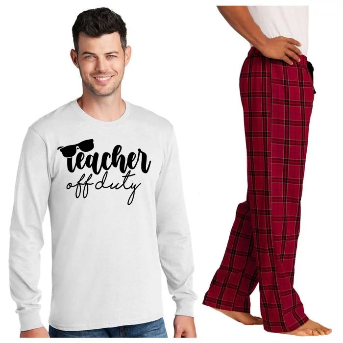 Teacher Off Duty Summer Break Long Sleeve Pajama Set