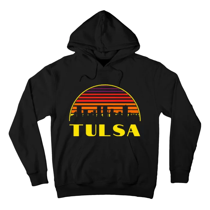 Tulsa Oklahoma Downtown Skyline Hoodie