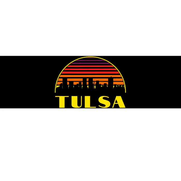 Tulsa Oklahoma Downtown Skyline Bumper Sticker