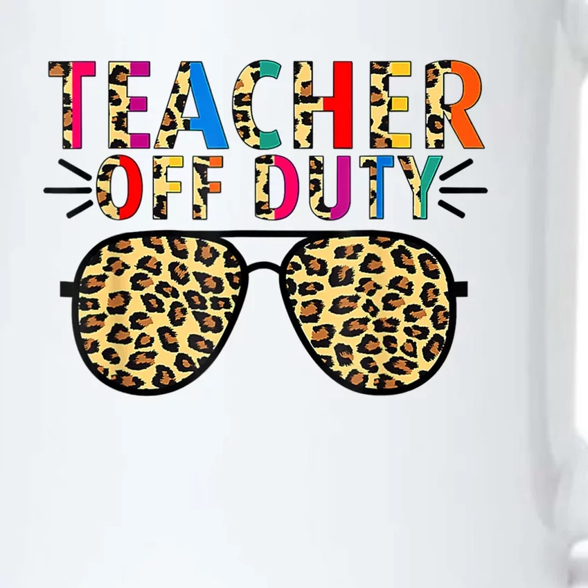 Teacher Off Duty Leopard Happy Last Day Of School Summer Black Color Changing Mug