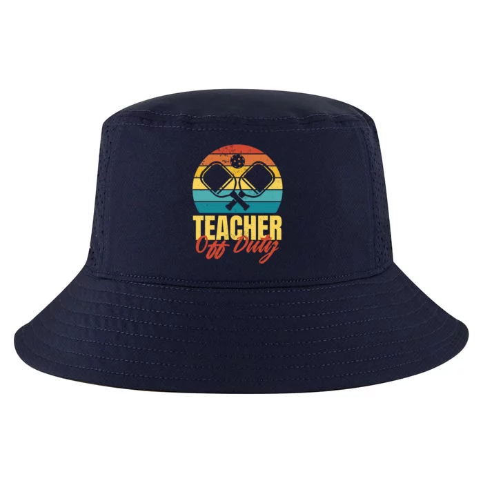 Teacher Off Duty Pickleball Cool Comfort Performance Bucket Hat