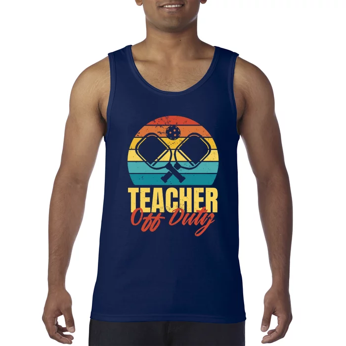 Teacher Off Duty Pickleball Tank Top