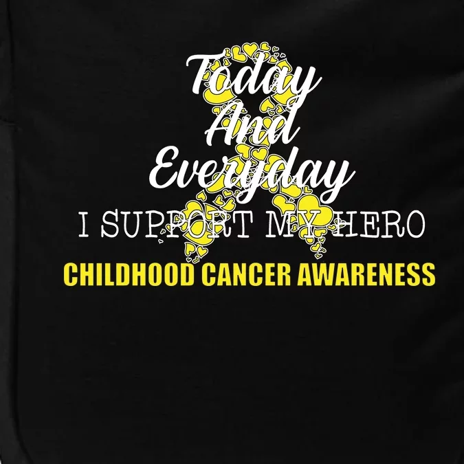 Today Everyday I Support My Hero Childhood Cancer Impact Tech Backpack