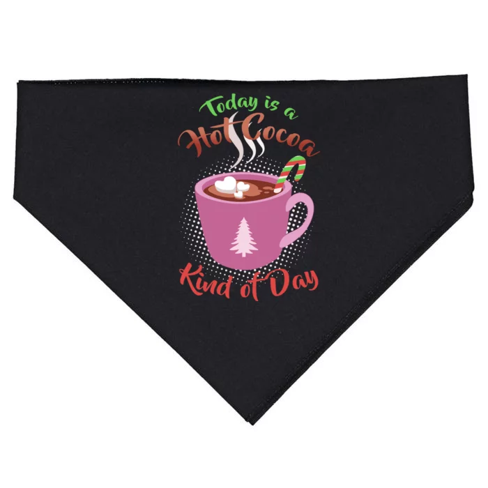 Today Is A Hot Cocoa Kind Of Day USA-Made Doggie Bandana