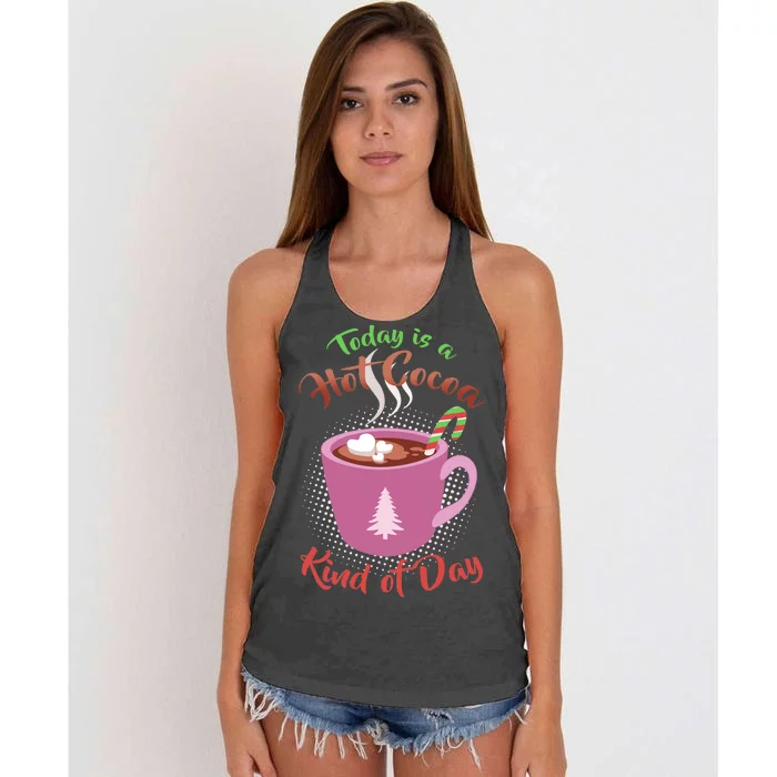 Today Is A Hot Cocoa Kind Of Day Women's Knotted Racerback Tank