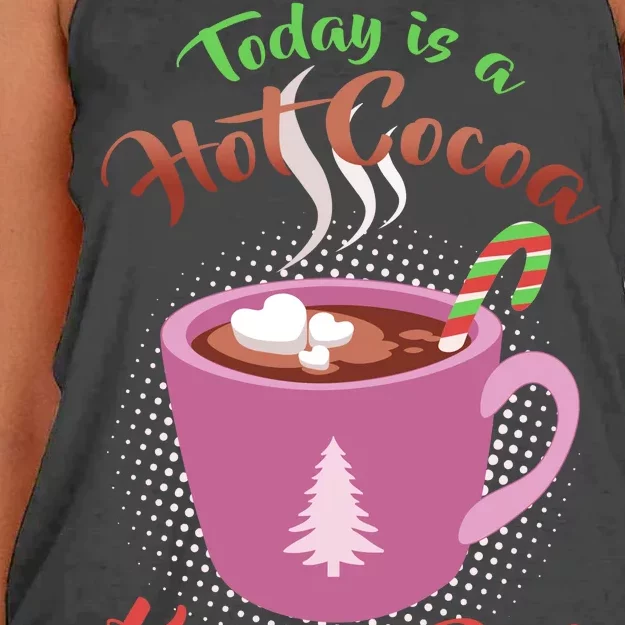 Today Is A Hot Cocoa Kind Of Day Women's Knotted Racerback Tank