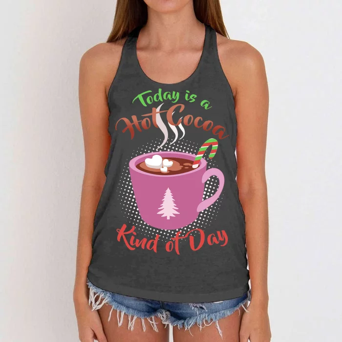 Today Is A Hot Cocoa Kind Of Day Women's Knotted Racerback Tank