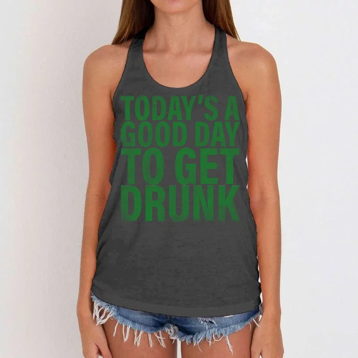 Today's a good day to get drunk Women's Knotted Racerback Tank