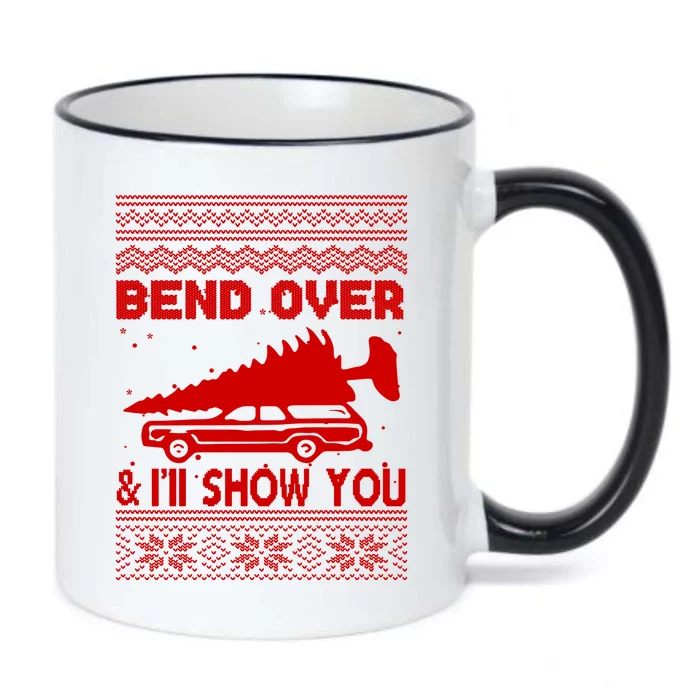 Todd Margo Couples Ugly Christmas Vacation I'll Show You Black Color Changing Mug