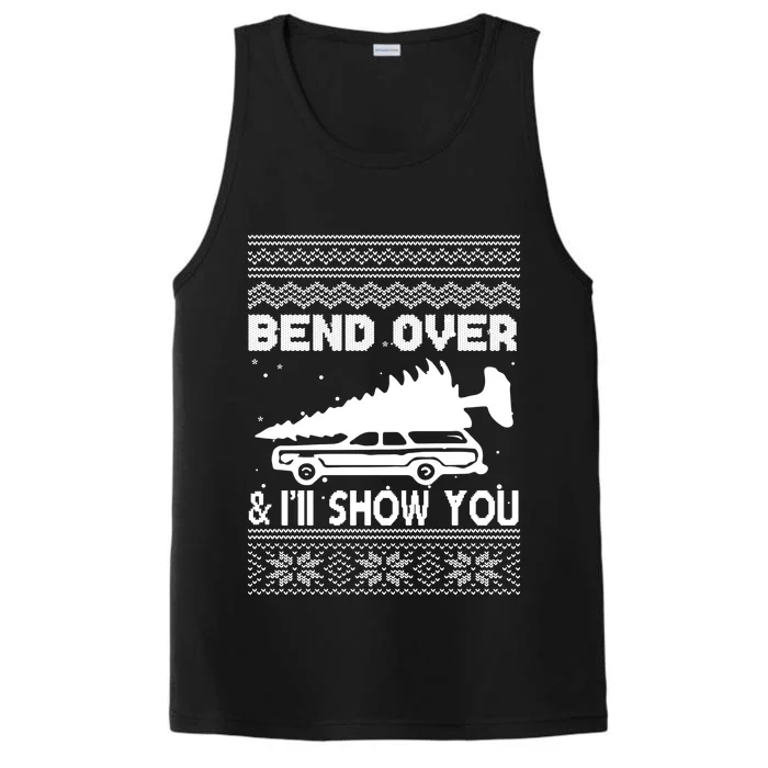 Todd Margo Couples Ugly Christmas Vacation I'll Show You Performance Tank