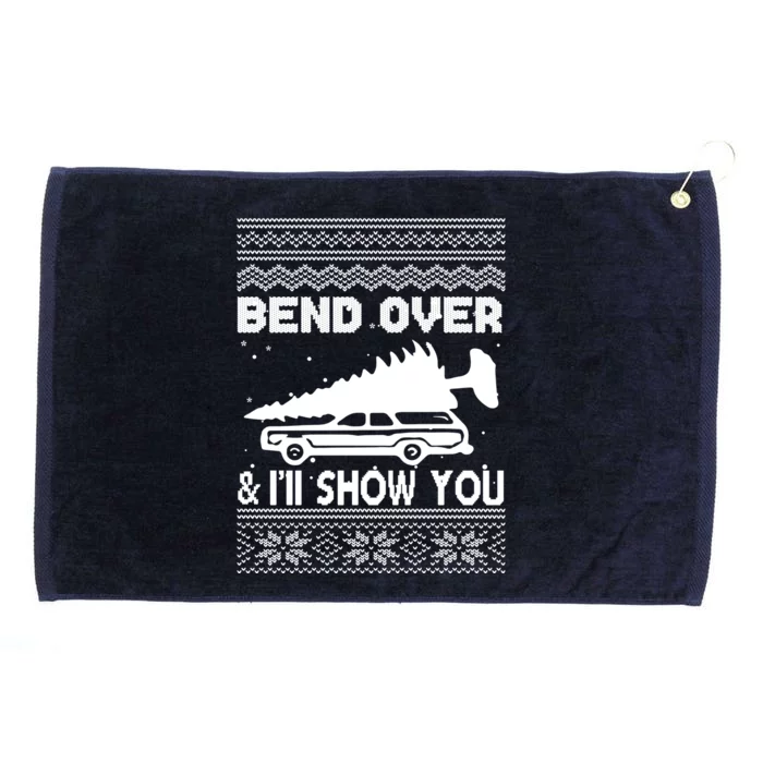 Todd Margo Couples Ugly Christmas Vacation I'll Show You Grommeted Golf Towel